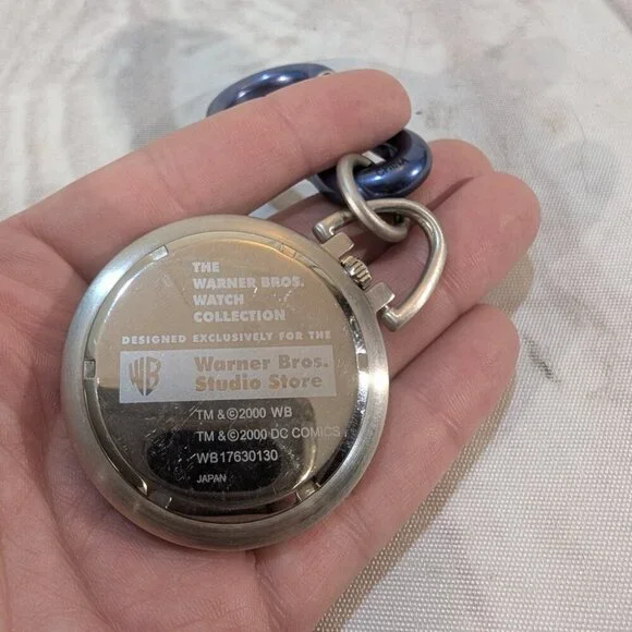 Vintage 2000 Warner Bros. Studio Store Batman Watch Keychain